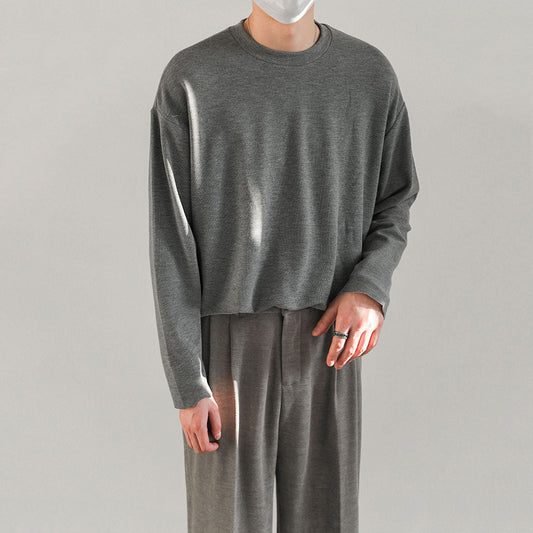 Milev  Langärmeliger melierter Pullover