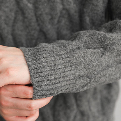 Mens Outlet House - Veser | Cable-Knit Relaxed-Fit Turtleneck Sweater Men