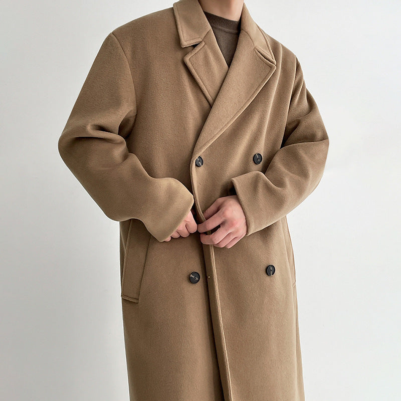 Mens Outlet House - Rilin | Double-Breasted Wool-Blend Coat Men