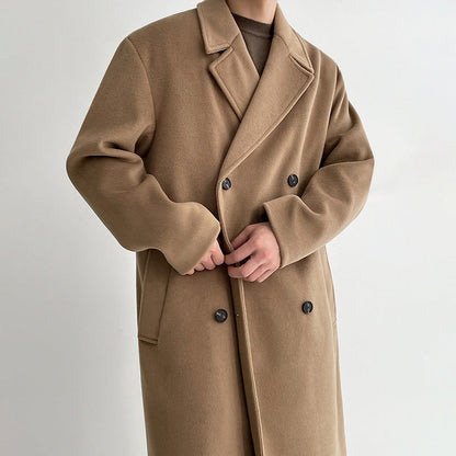 Mens Outlet House - Rilin | Double-Breasted Wool-Blend Coat Men