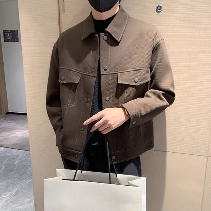 Mens Outlet House - Arvin | Textured Cropped Jacket Men