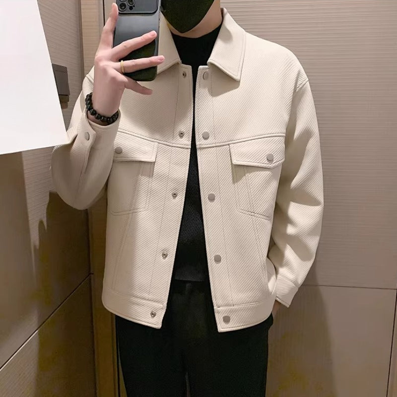 Mens Outlet House - Arvin | Textured Cropped Jacket Men