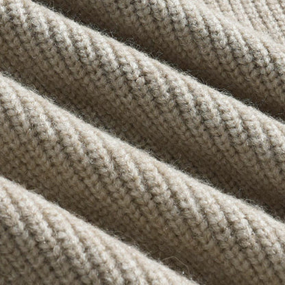 Mens Outlet House - Calev | Rib-Knit Zip-Up Knit Cardigan Men