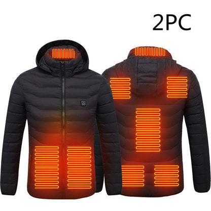 Mens Outlet House - Rarev | Heated Quilted Jacket Unisex