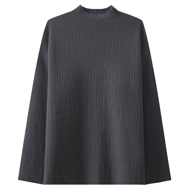 Vamon  Gerippter hochgeschlossener Rollkragenpullover
