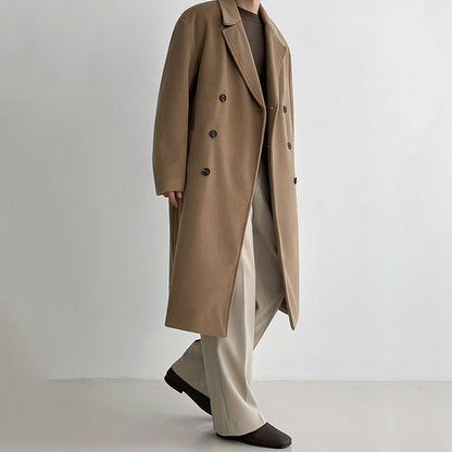 Mens Outlet House - Rilin | Double-Breasted Wool-Blend Coat Men