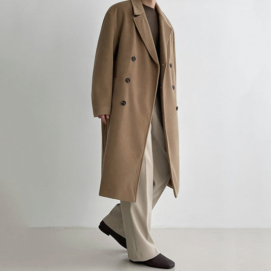 Mens Outlet House - Rilin | Double-Breasted Wool-Blend Coat Men