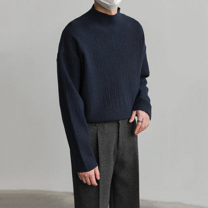 Vamon  Gerippter hochgeschlossener Rollkragenpullover