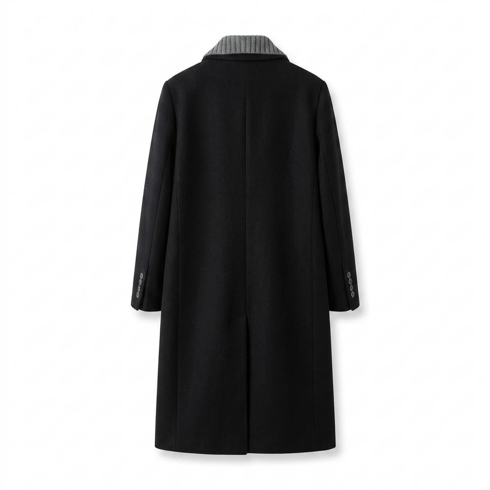 Mens Outlet House - Arsen | Single-Breasted Layered-Collar Coat Men