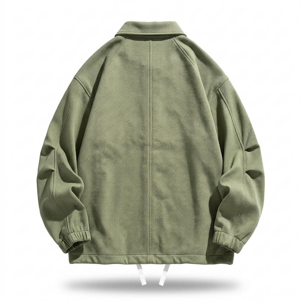 Mens Outlet House - Nesan | Textured Button-Up Jacket Unisex