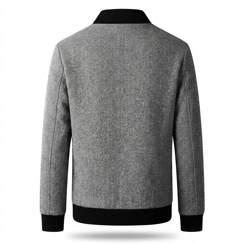 Mens Outlet House - Viram | Patterned Zip-Up Jacket Men