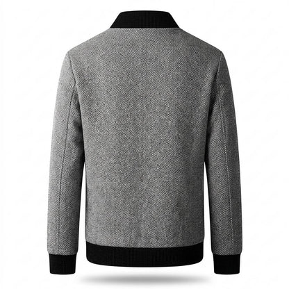 Mens Outlet House - Viram | Patterned Zip-Up Jacket Men