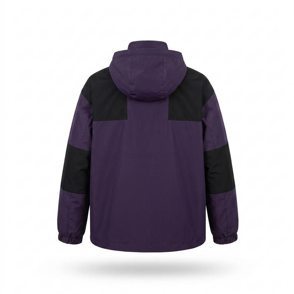 Mens Outlet House - Purple | Hooded Water-Repellent Jacket Unisex