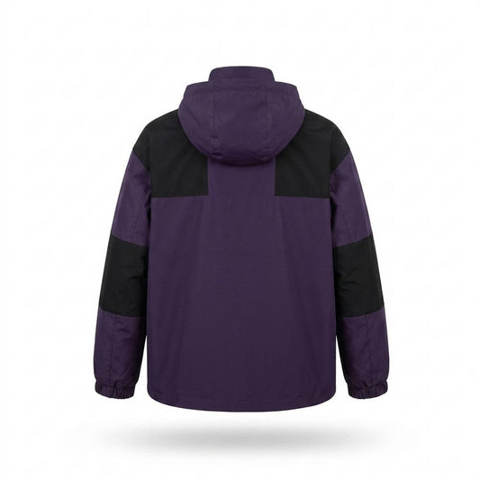 Mens Outlet House - Purple | Hooded Water-Repellent Jacket Unisex