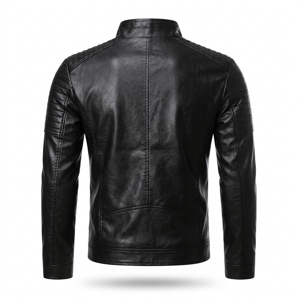 Mens Outlet House - Arlar | Quilted Fitted Leather Jacket Men