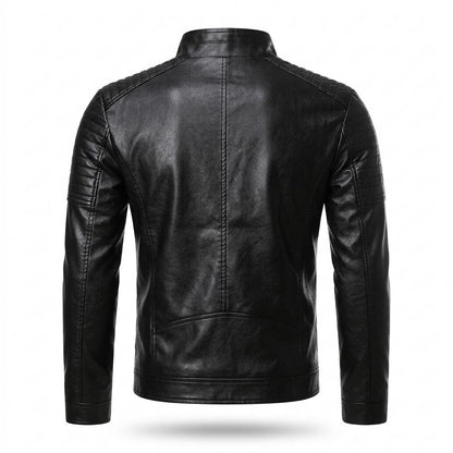 Mens Outlet House - Arlar | Quilted Fitted Leather Jacket Men