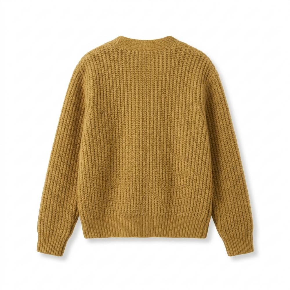 Mens Outlet House - Elmon | Rib-Knit Relaxed-Fit Knit Cardigan Women
