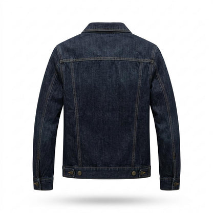 Mens Outlet House - Elnav | Button-Front Slim Fit Denim Jacket Unisex