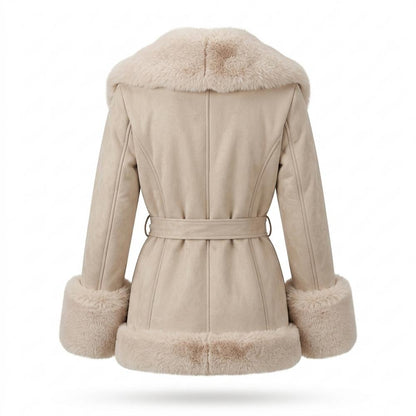 Mens Outlet House - Lyven | Faux-Shearling Belted Coat Women