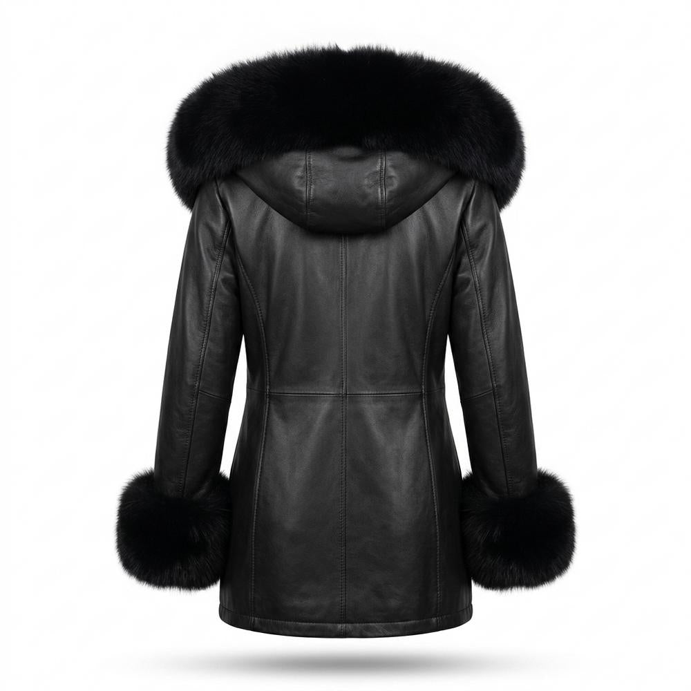 Mens Outlet House - Risin | Hooded Fur-Trimmed Coat Women