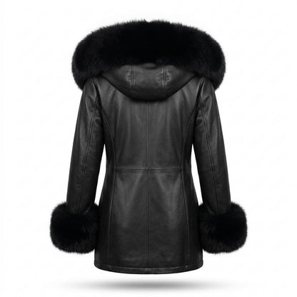 Mens Outlet House - Risin | Hooded Fur-Trimmed Coat Women