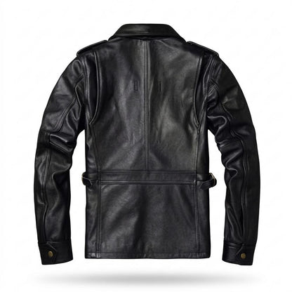 Mens Outlet House - Viral | Tailored Zip-Up Leather Jacket Men