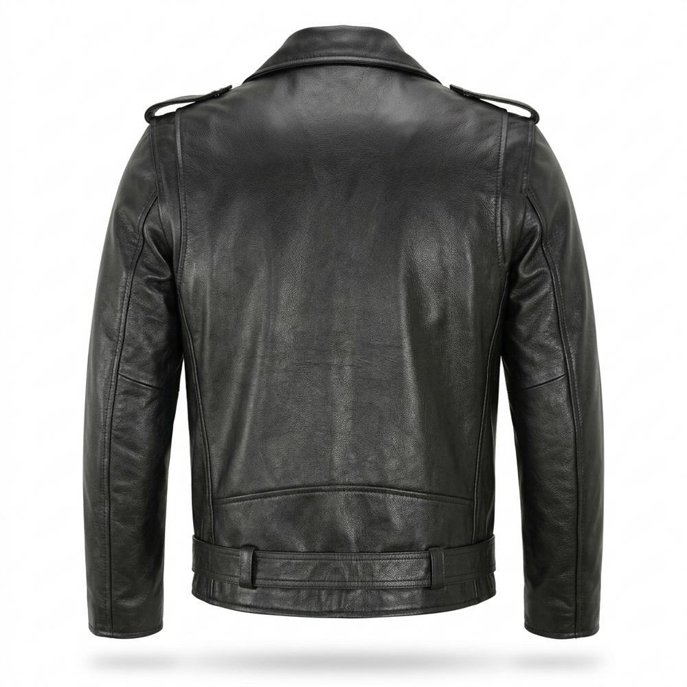 Mens Outlet House - Lyran | Asymmetrical Belted Leather Jacket Unisex