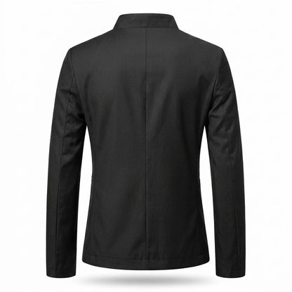 Mens Outlet House - Zalan | Mandarin Collar Slim Fit Blazer Men