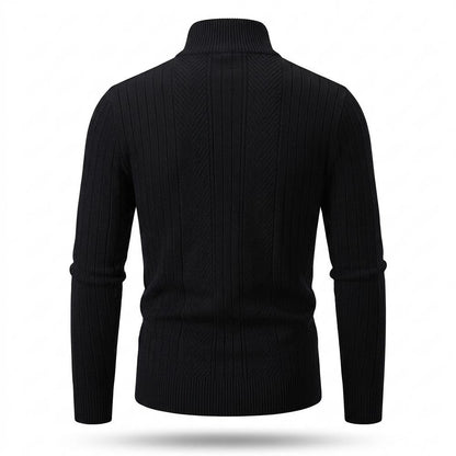 Mens Outlet House - Cobam | Zip-Up Rib-Knit Knit Cardigan Men
