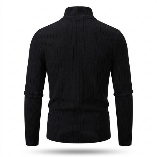 Mens Outlet House - Cobam | Zip-Up Rib-Knit Knit Cardigan Men