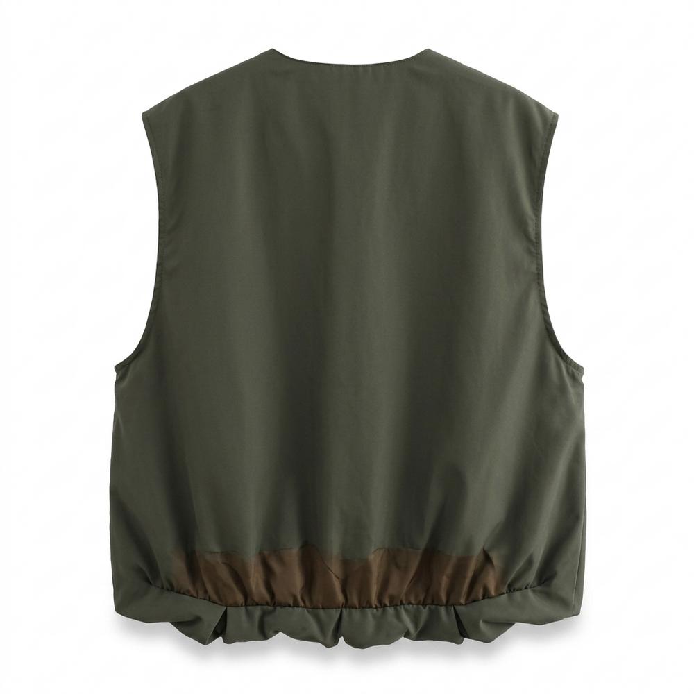 Mens Outlet House - Zevar | Collarless Zip-Up Vest Unisex