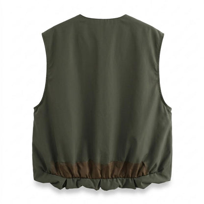 Mens Outlet House - Zevar | Collarless Zip-Up Vest Unisex