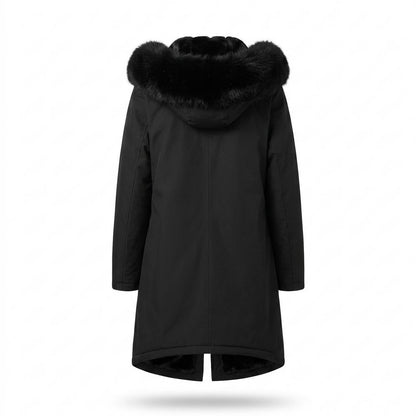 Mens Outlet House - Yolom | Plush-Lined Hooded Coat Women