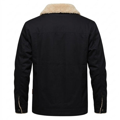 Mens Outlet House - Senav | Sherpa-Lined Button-Up Jacket Men