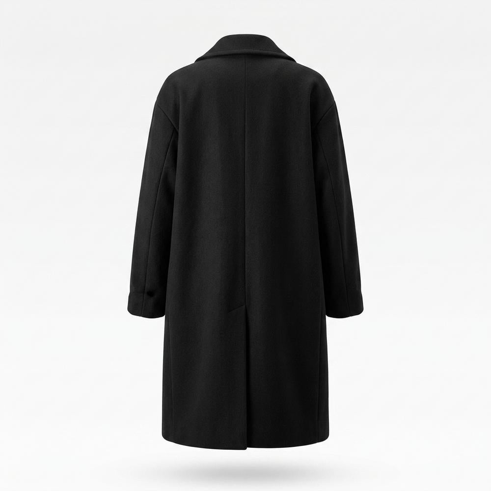 Mens Outlet House - Vubad | Longline Notched Lapel Coat Women