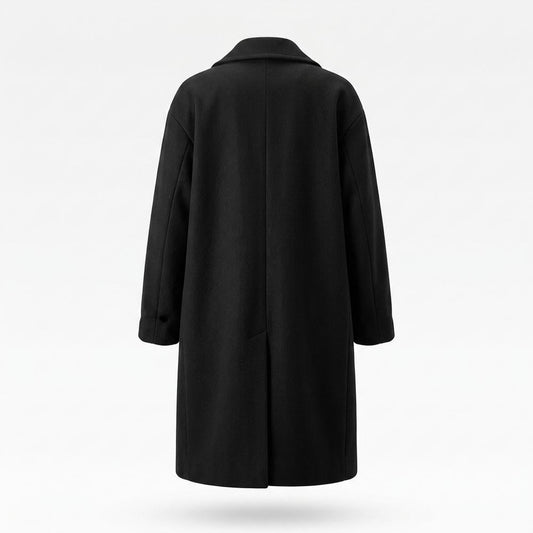 Mens Outlet House - Vubad | Longline Notched Lapel Coat Women