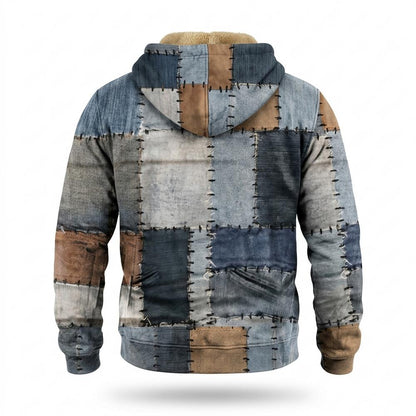 Mens Outlet House - Maral | Patchwork Lined Jacket Men