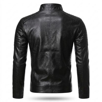 Mens Outlet House - Lynal | Quilted Zip-Up Leather Jacket Men