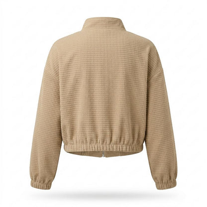 Mens Outlet House - Soser | Textured Zip-Up Jacket Women