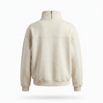 Mens Outlet House - Yiwev | Half-Zip Funnel-Neck Sweatshirt Unisex