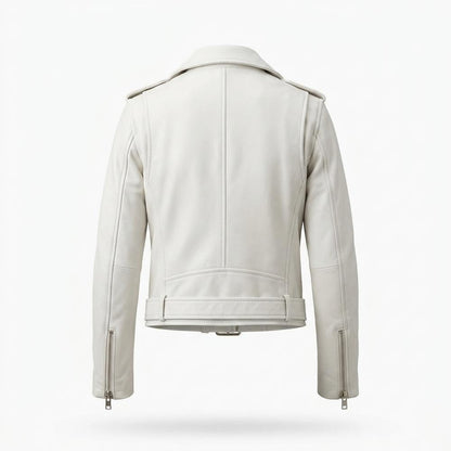 Mens Outlet House - Mehen | Asymmetrical Zip Belted Hem Leather Jacket Women