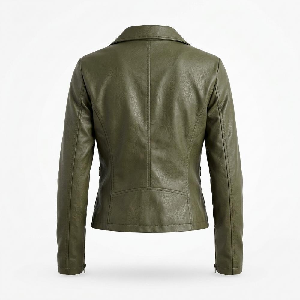 Mens Outlet House - Cosil | Fitted Faux-Leather Jacket Women