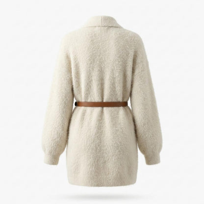 Mens Outlet House - Vinar | Fluffy Belted Knit Cardigan Women