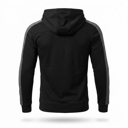 Mens Outlet House - Yodan | Asymmetrical-Zip Slim-Fit Hoodie Men