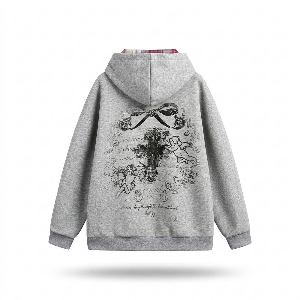 Mens Outlet House - Luviv | Zip-Up Printed Hoodie Unisex