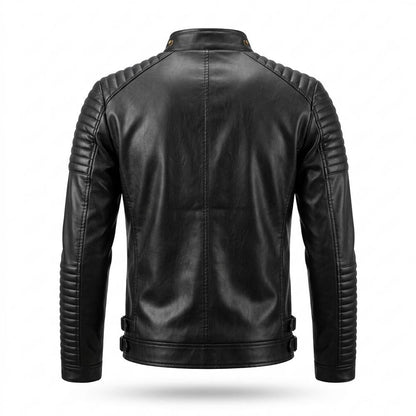 Mens Outlet House - Kevin | Quilted Slim-Fit Leather Jacket Men