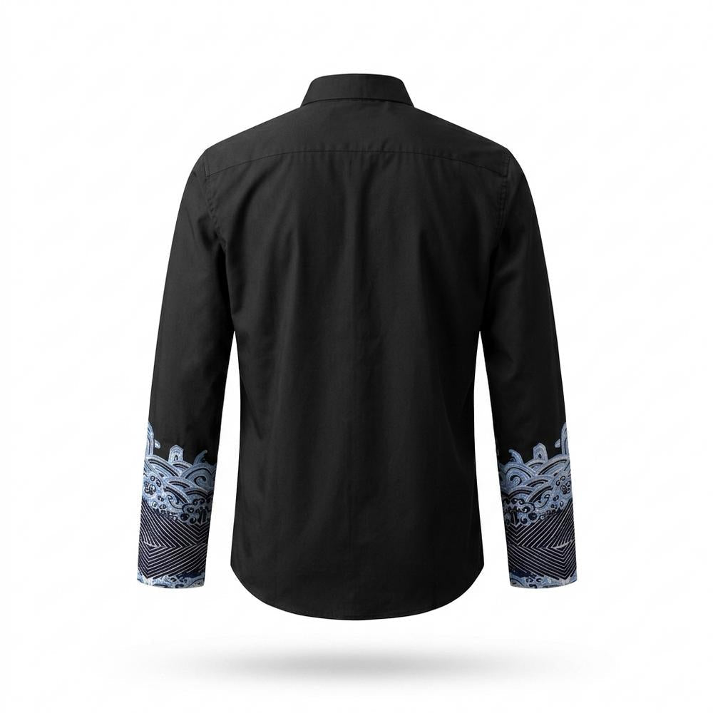 Mens Outlet House - Arlev | Embroidered Long-Sleeved Shirt Men