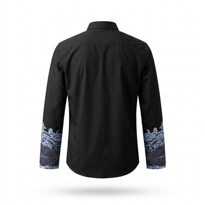 Mens Outlet House - Arlev | Embroidered Long-Sleeved Shirt Men