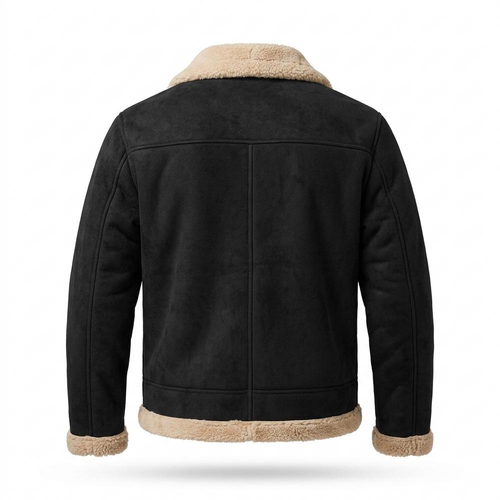 Mens Outlet House - Lahal | Fleece-Lined Lapel-Collar Jacket Men