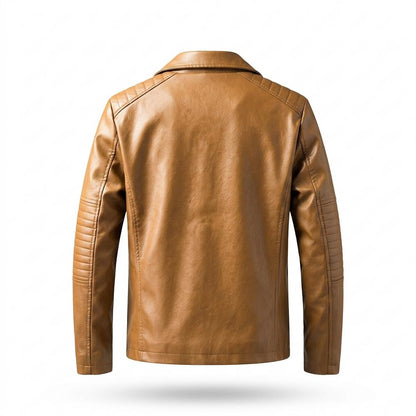 Mens Outlet House - Mazan | Asymmetrical Quilted Leather Jacket Men